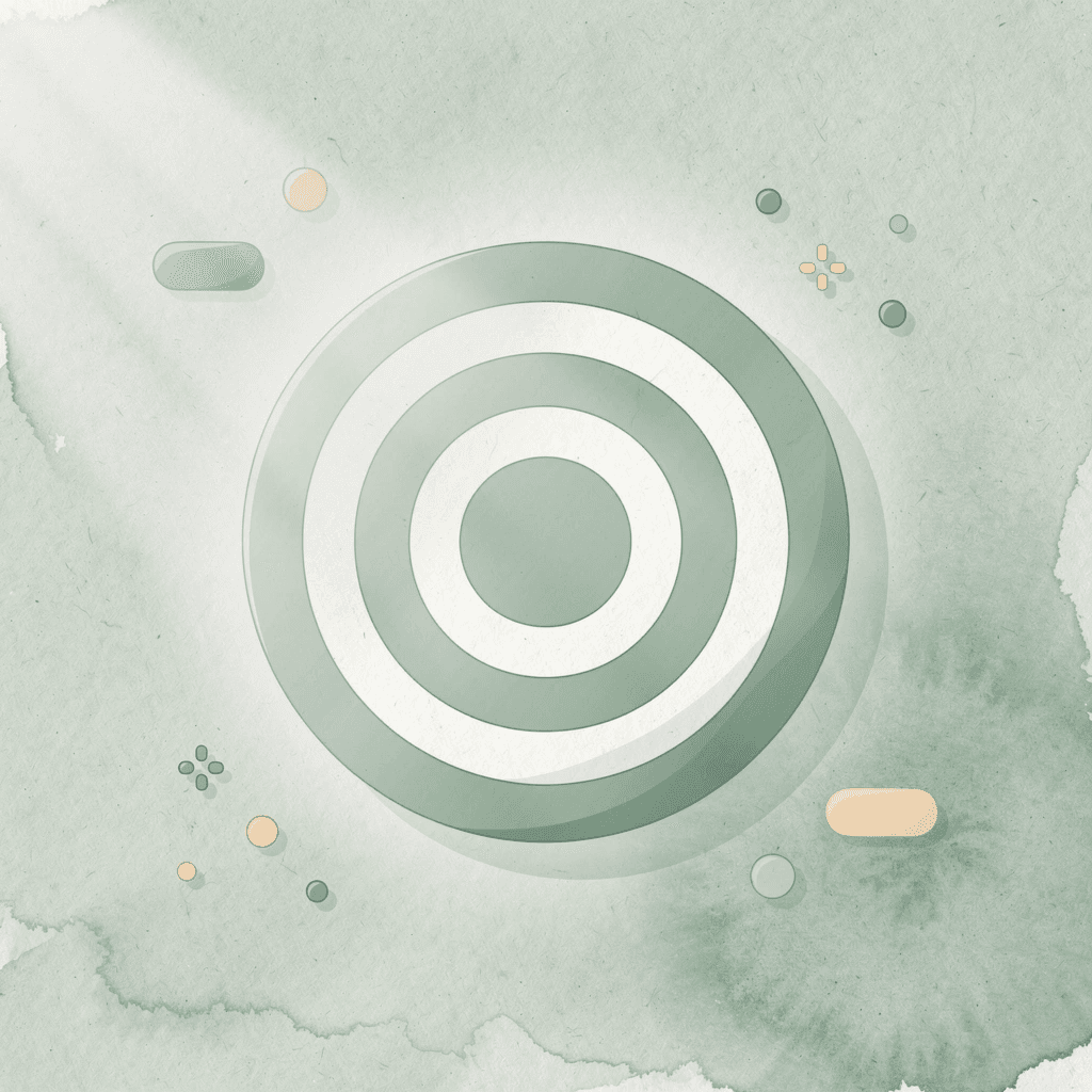 Target icon representing precision in choosing AI tools