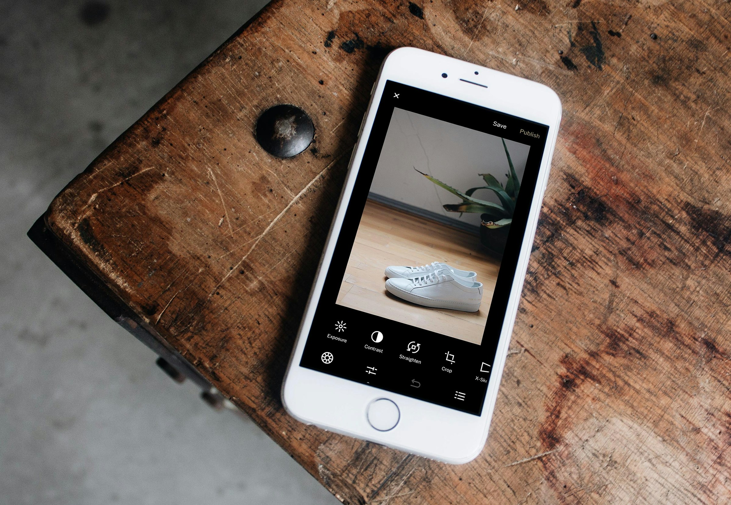 editing photos - DIY Product Photography Setup