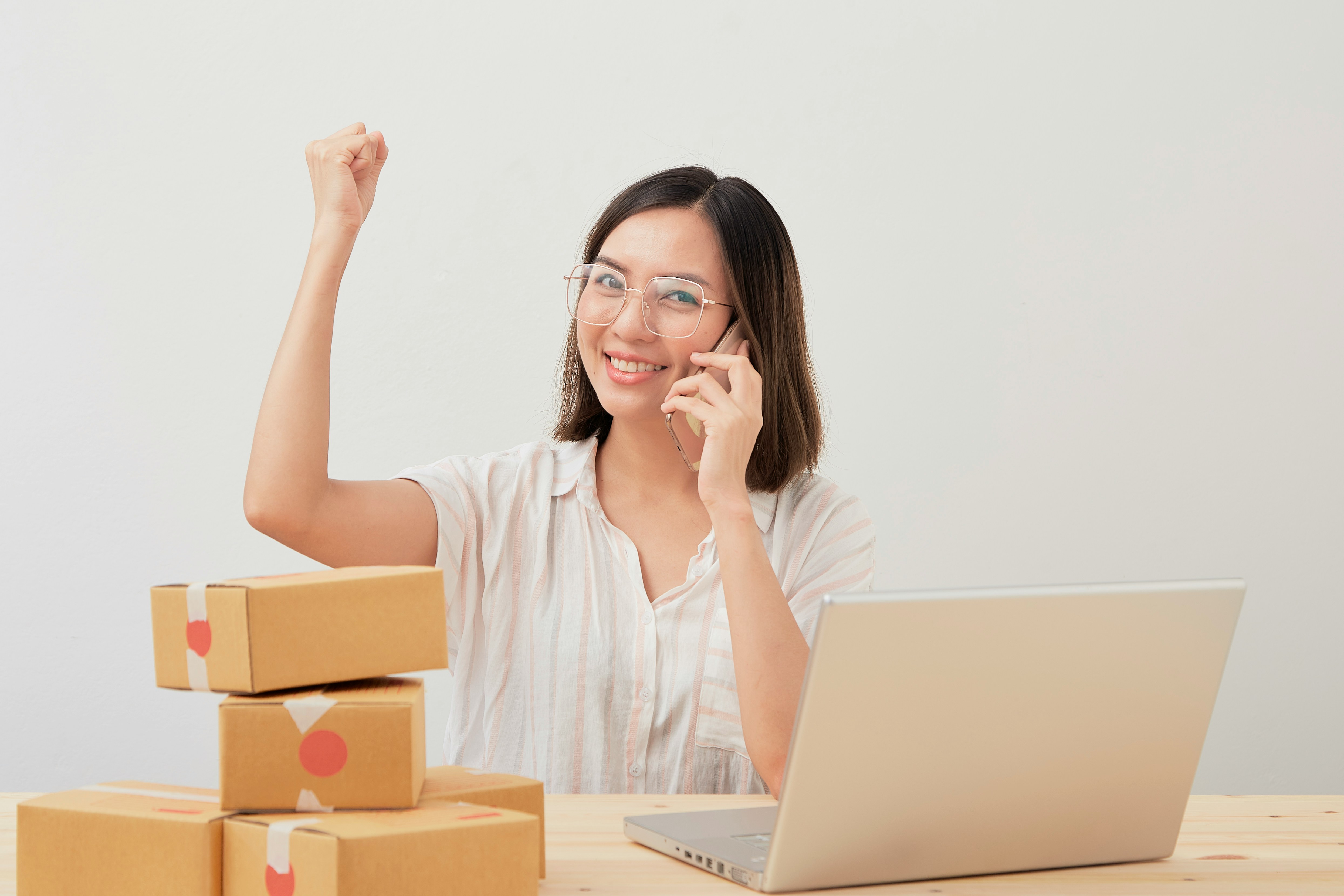 woman on call - Add to Cart Conversion Rate
