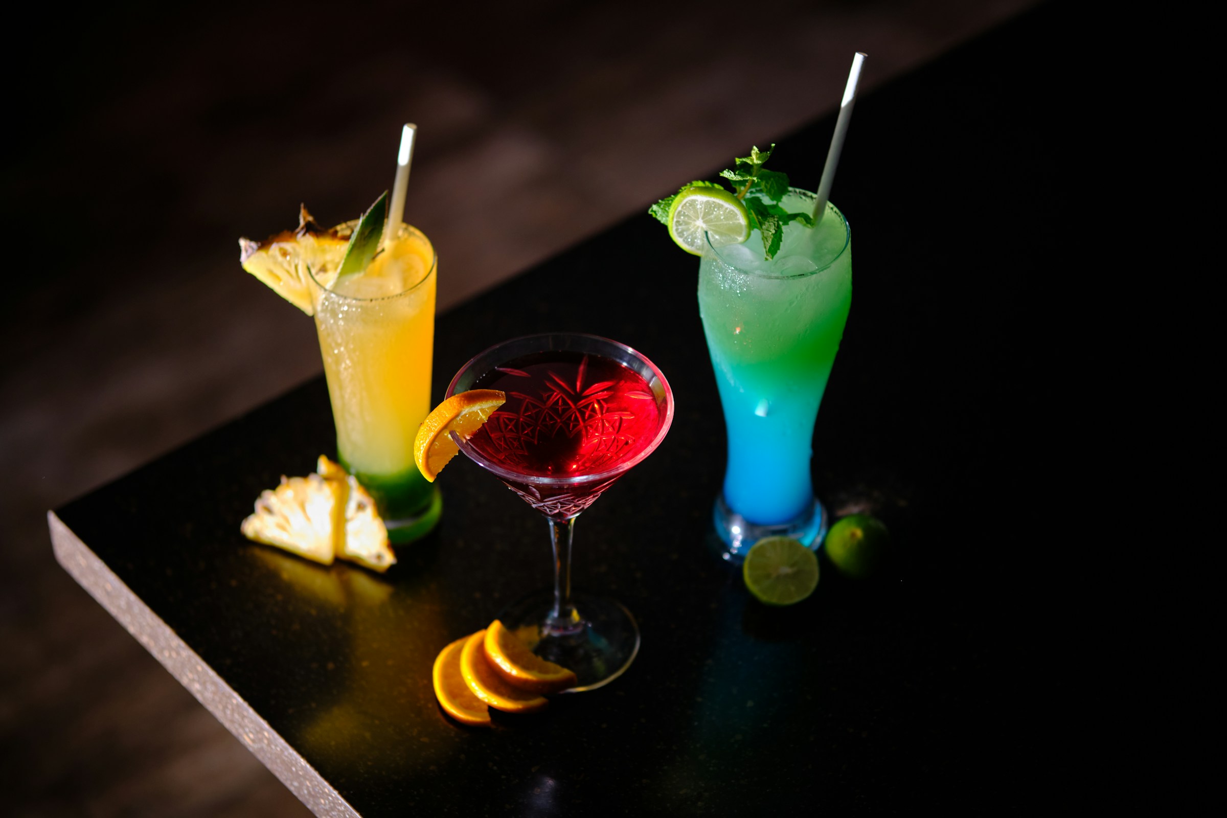 different cocktails - Cocktail Photography