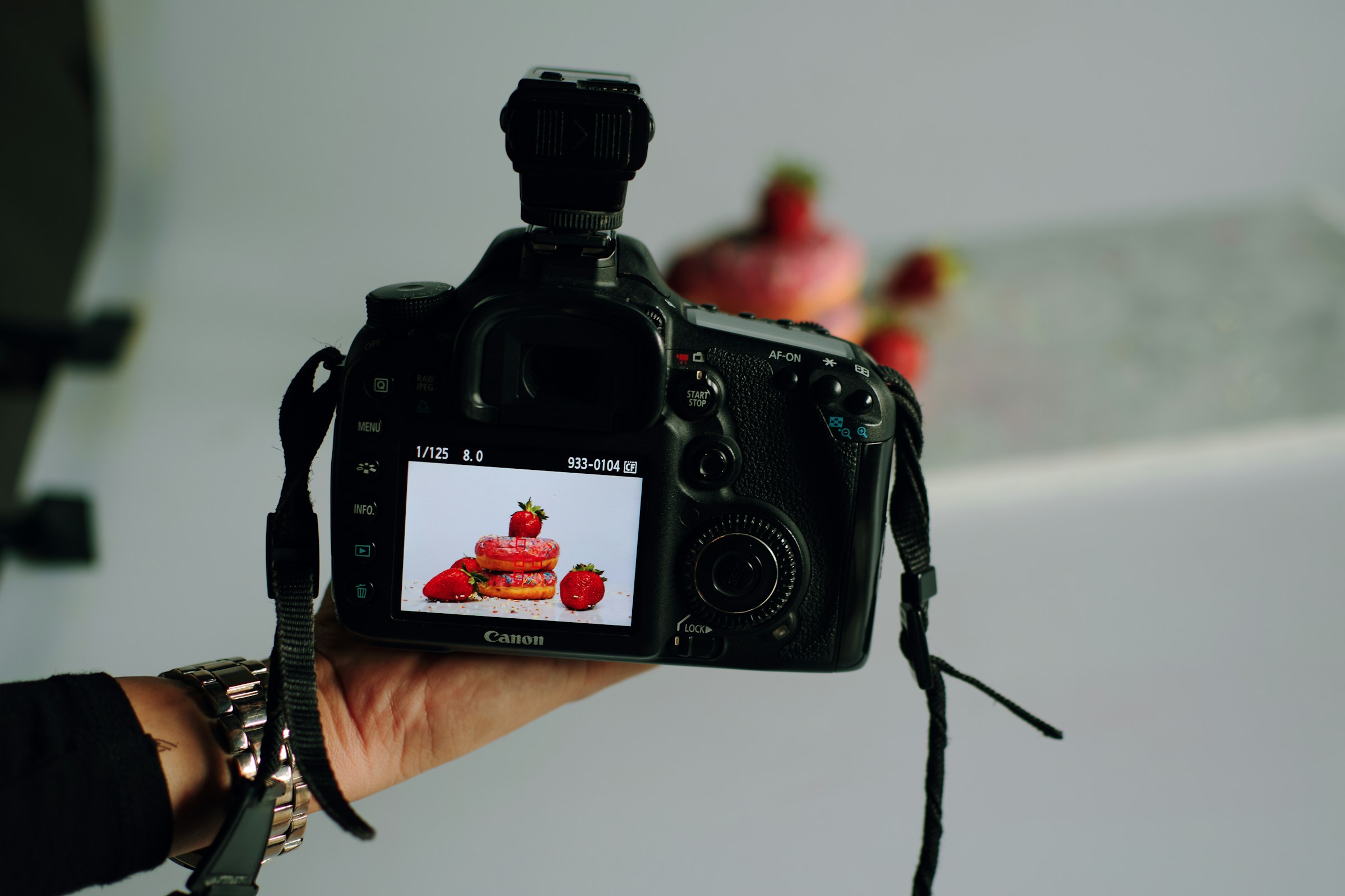 person with high tech camera - Commercial Food Photography