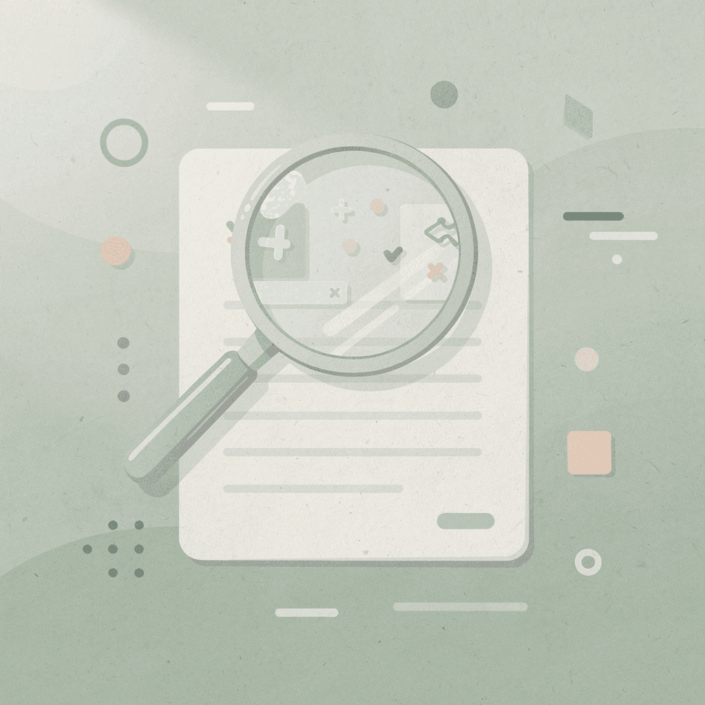 Magnifying glass scene representing the examination of hidden seller mistakes